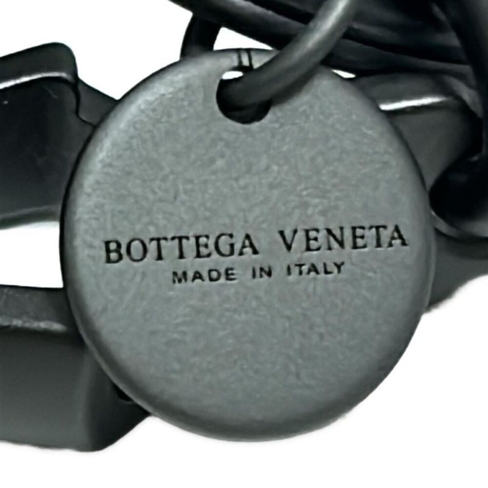 BOTTEGA VENETA Same As Pouch Intrecciato Navy X Black Leather - Picture 5 of 5